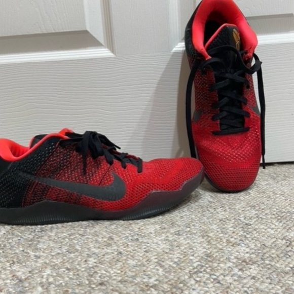 Red Kobe 11 s Gently Used Size 10 Shoes